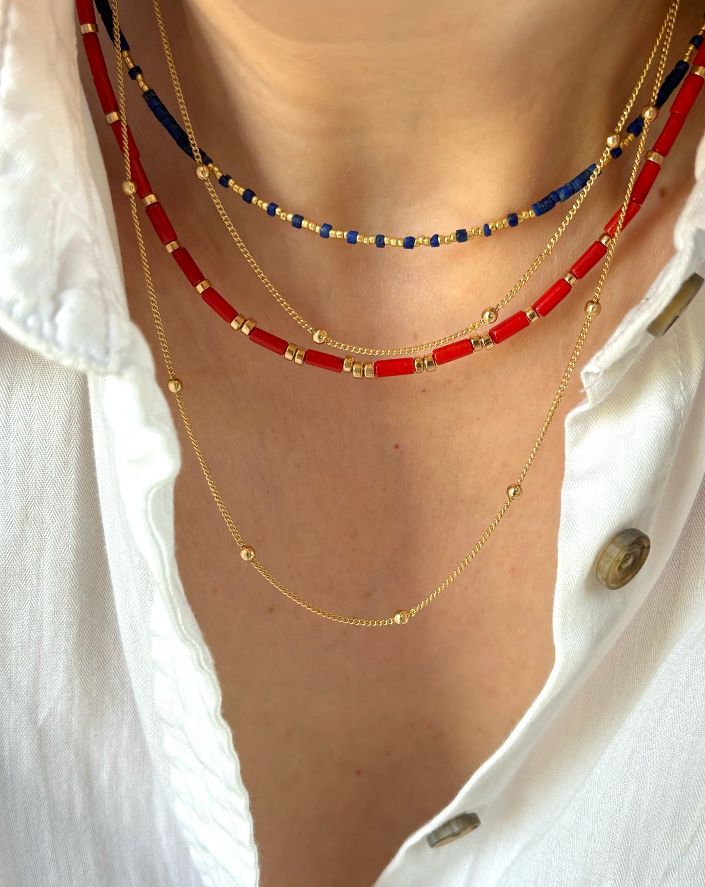 Dainty Lapis Lazuli Necklace