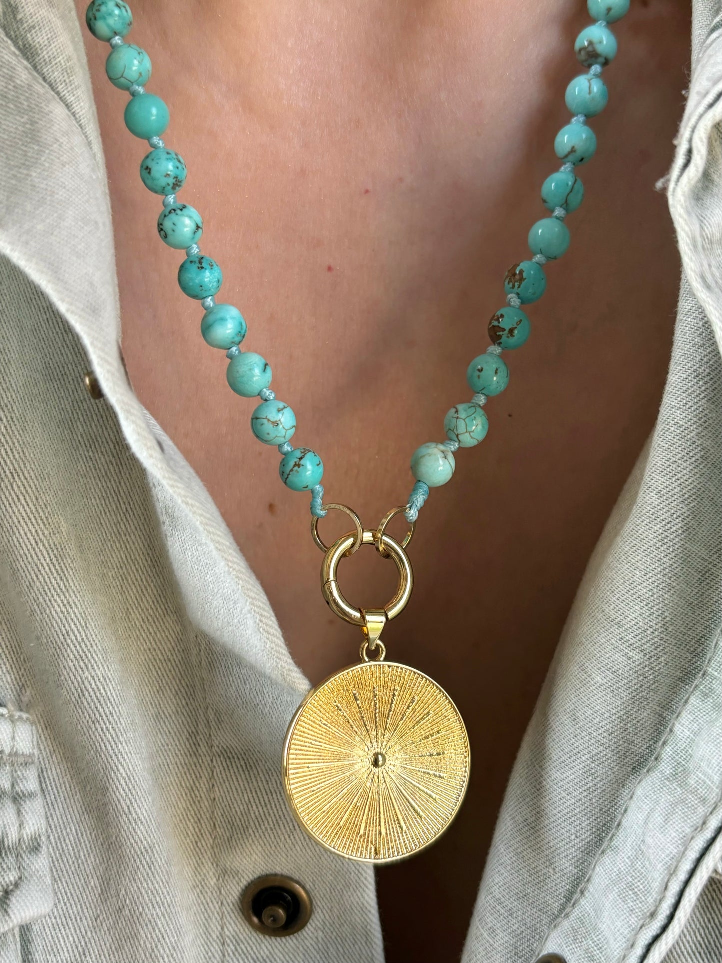 Sunburst Turquoise Necklace