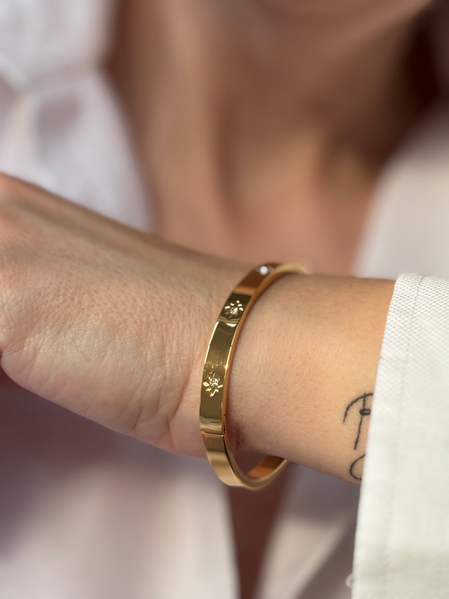 Gold Bangle Bracelet