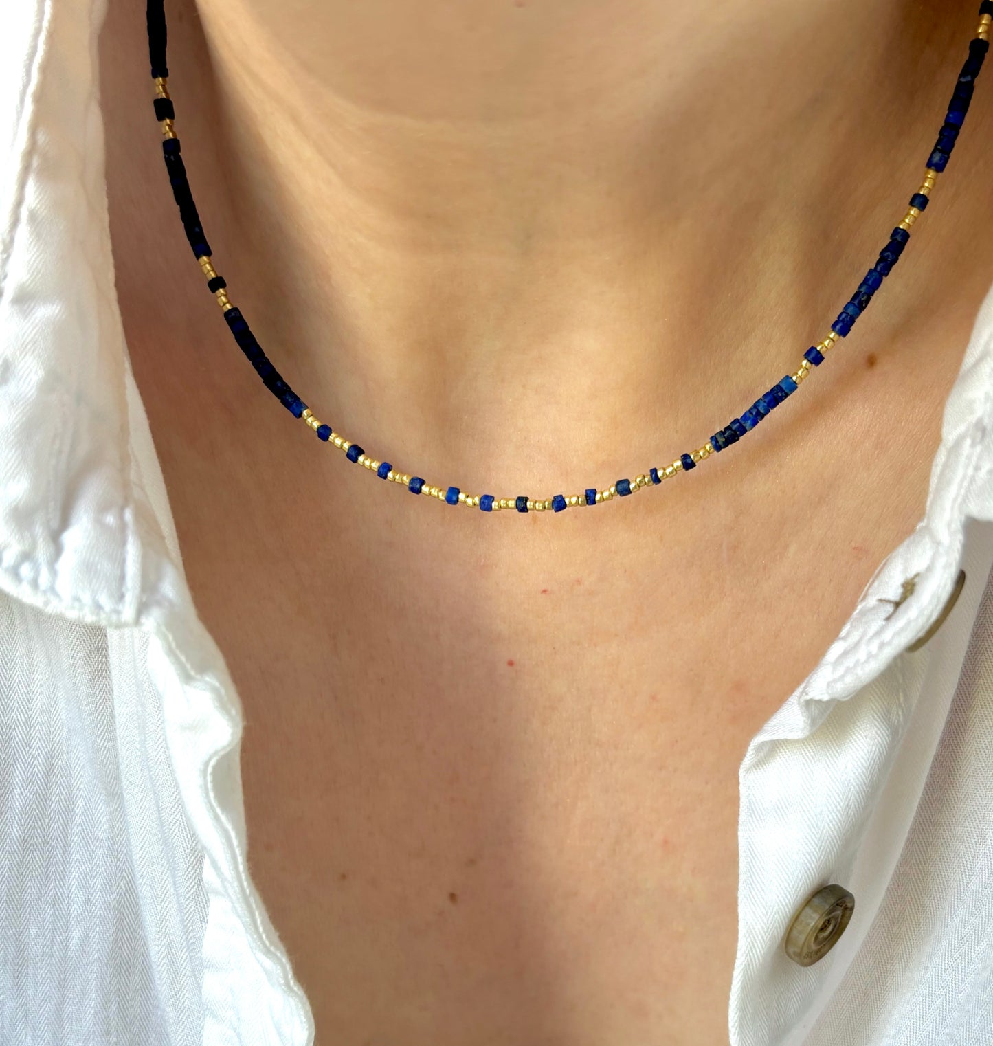 Dainty Lapis Lazuli Necklace