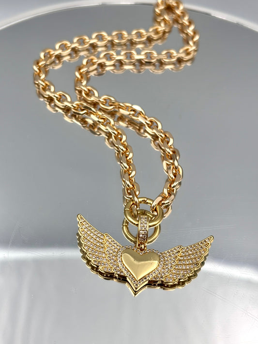 Heart with Wings Necklace