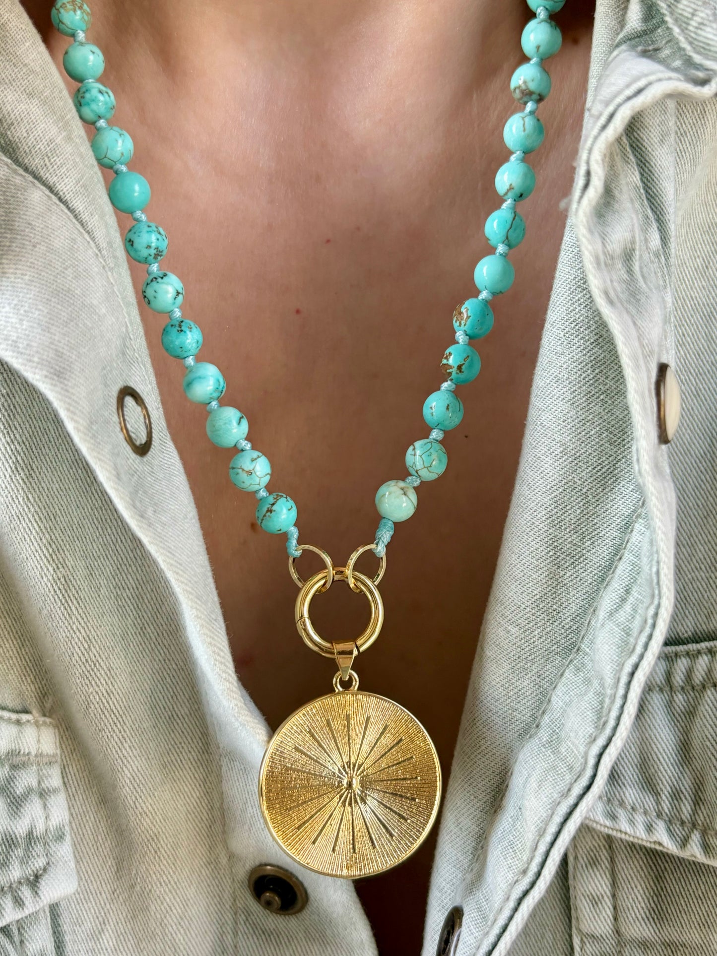 Sunburst Turquoise Necklace