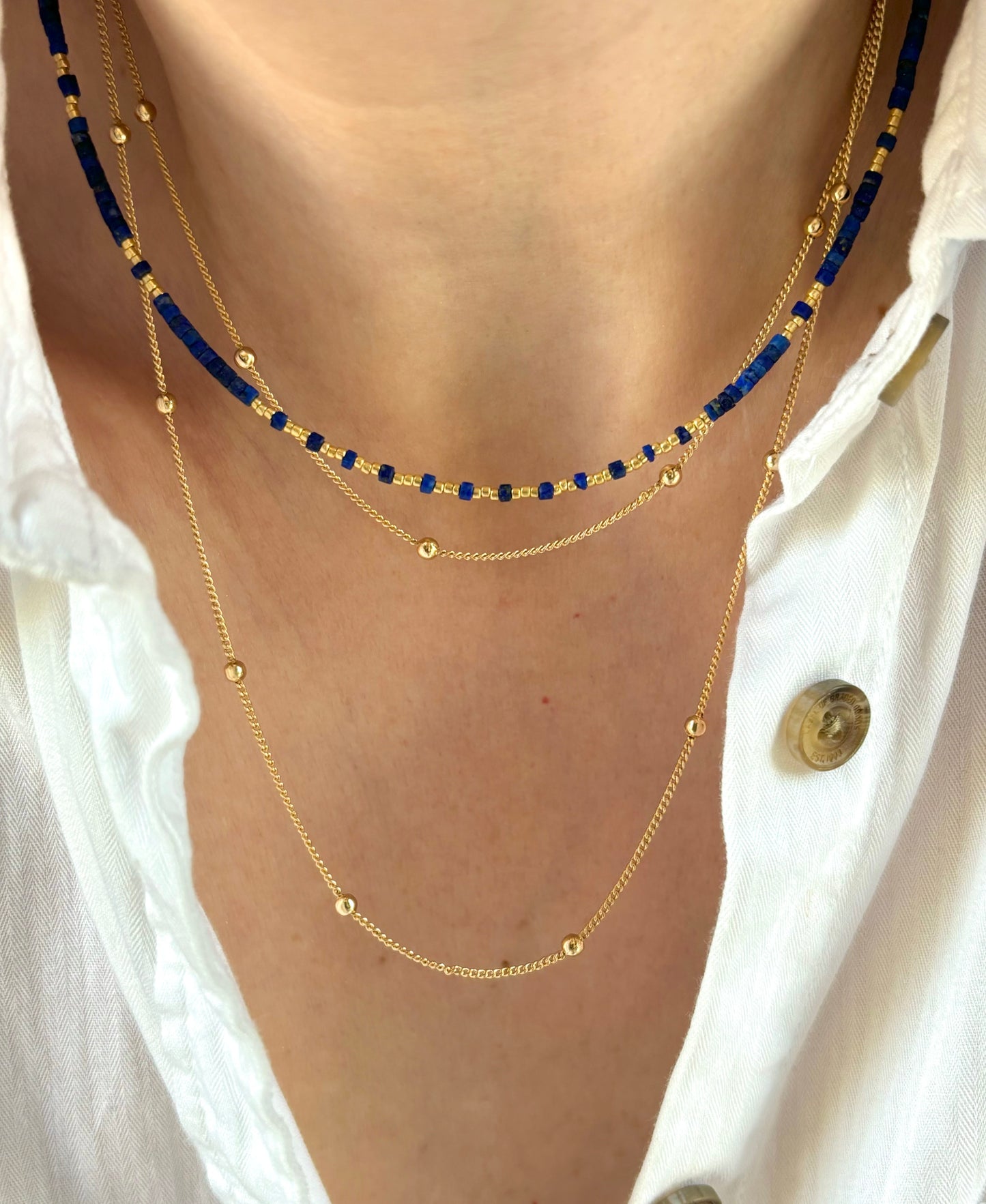 Dainty Lapis Lazuli Necklace