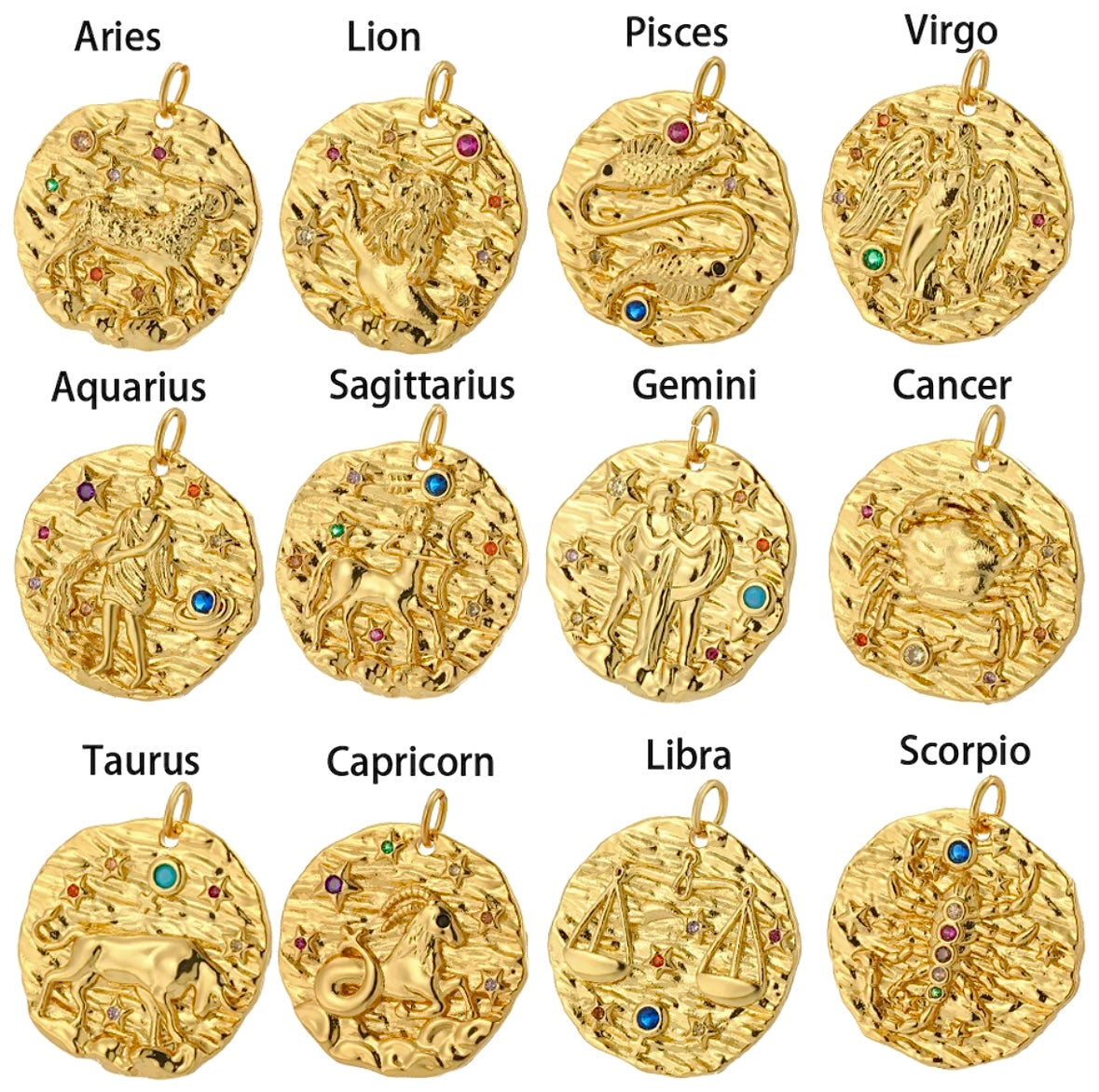 Zodiac sign necklace