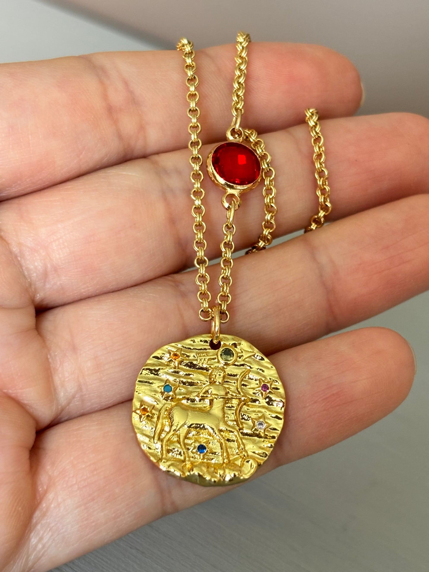 Zodiac sign necklace