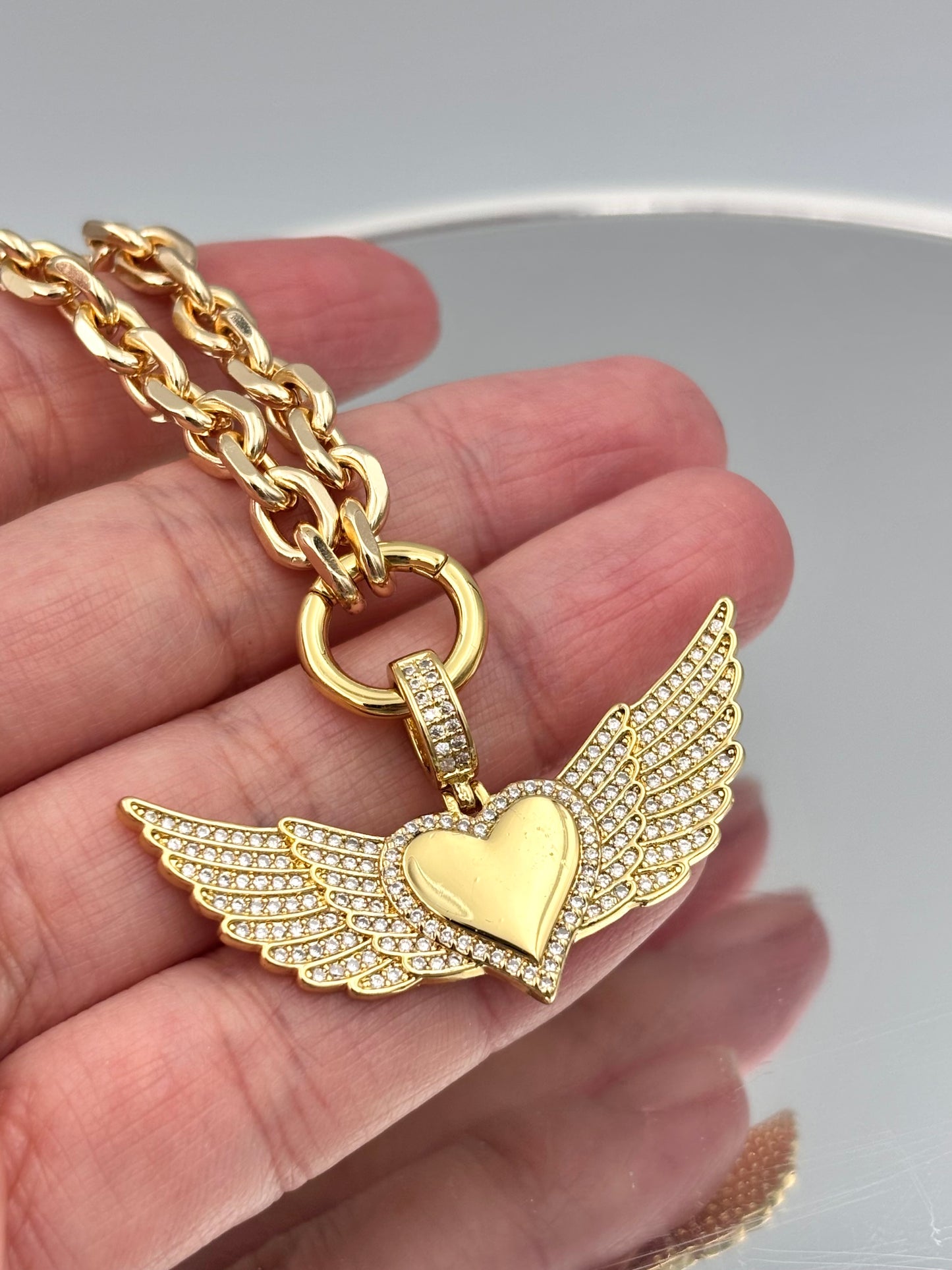 Heart with Wings Necklace