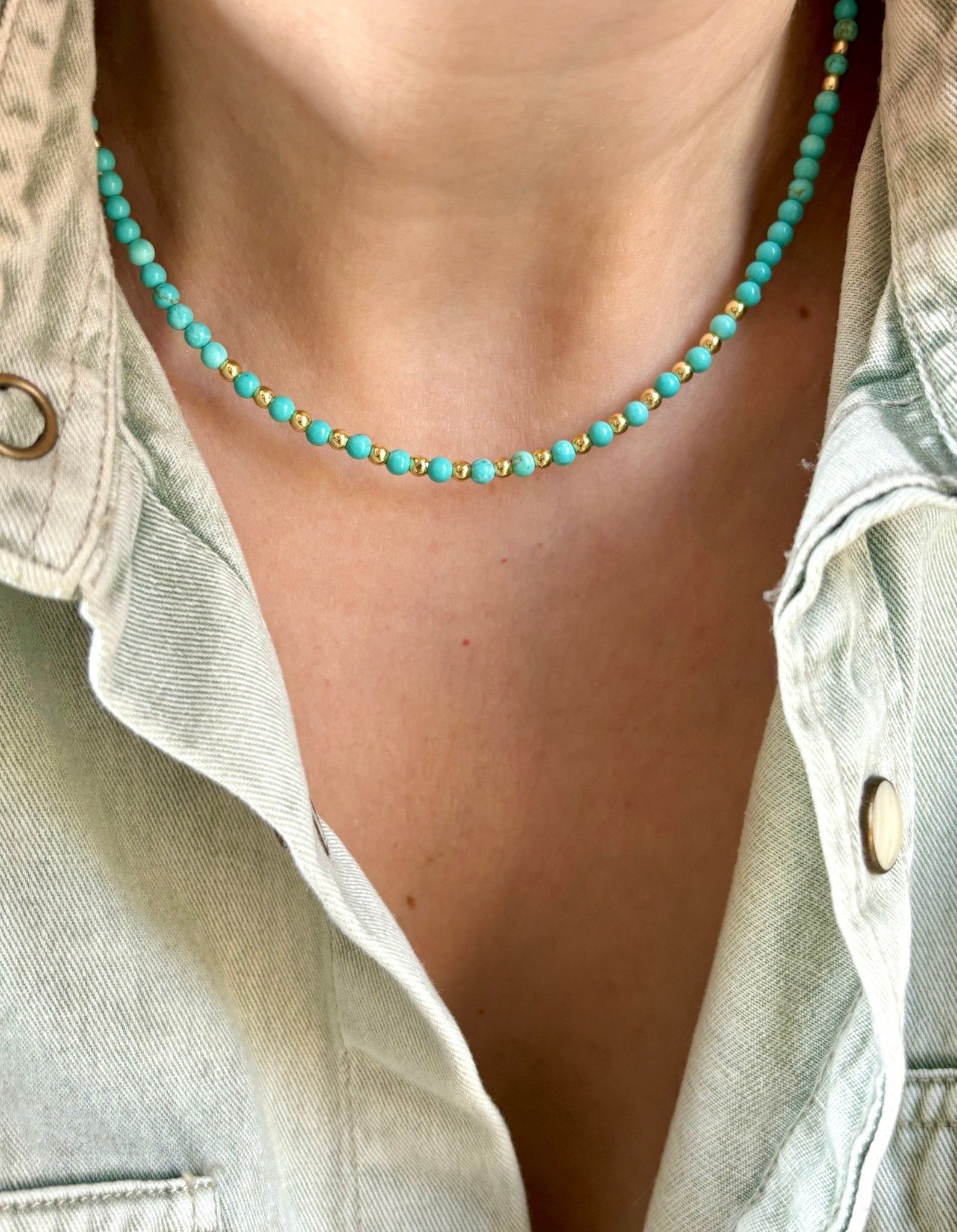 Dainty turquoise necklace - Believe Jewellery