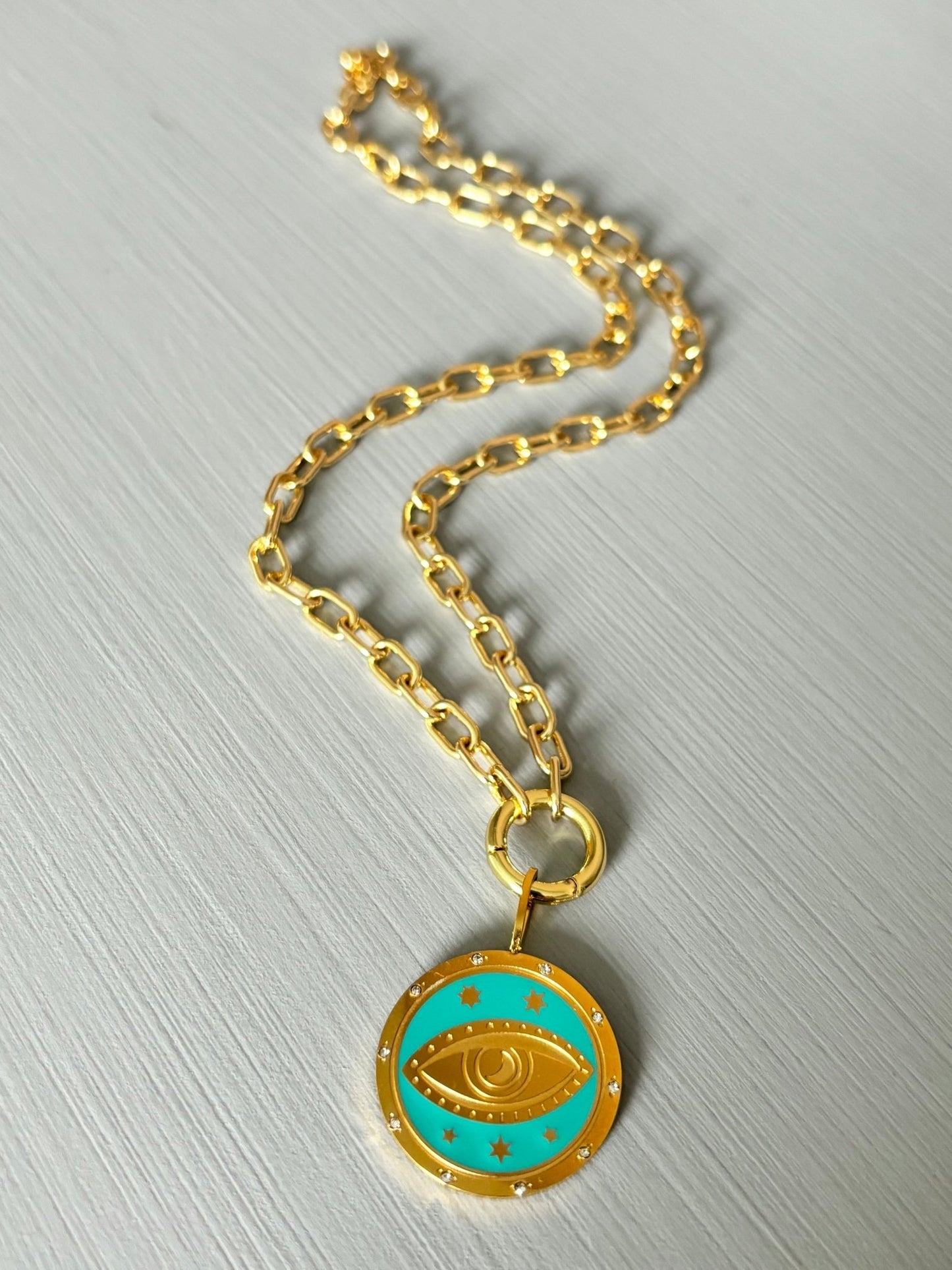 Evil Eye Medallion Necklace - Believe Jewellery