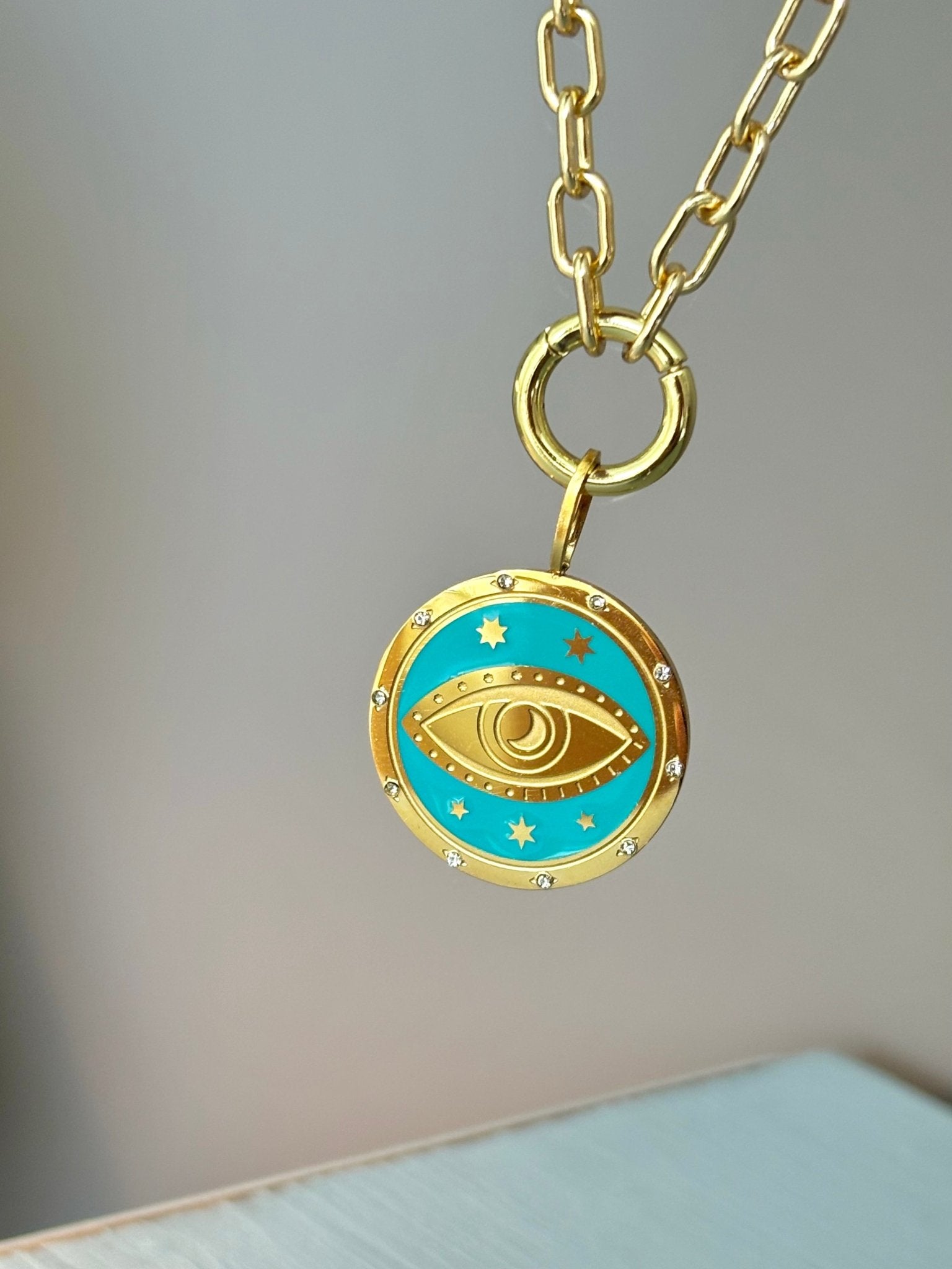 Evil Eye Medallion Necklace - Believe Jewellery