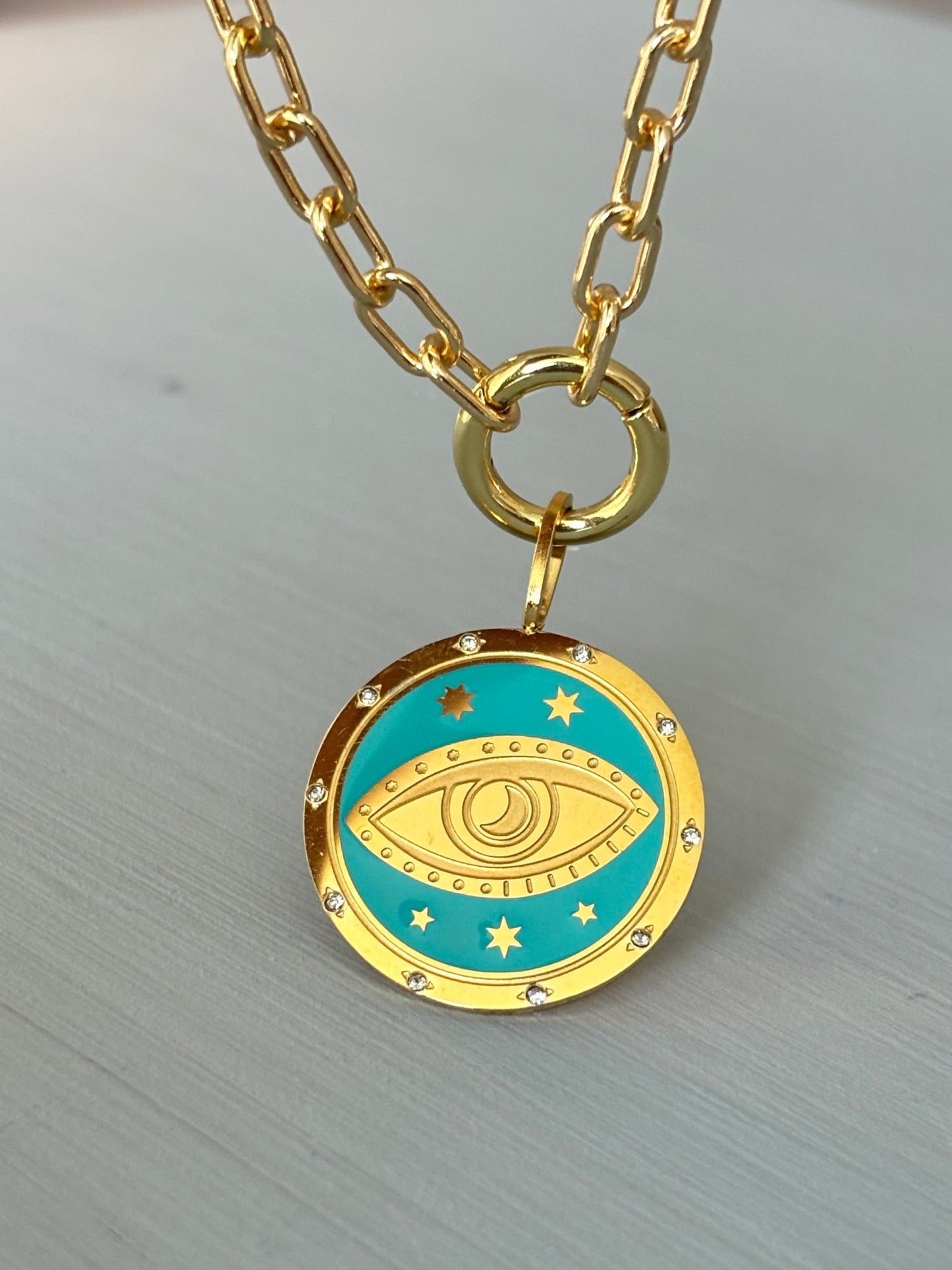 Evil Eye Medallion Necklace - Believe Jewellery