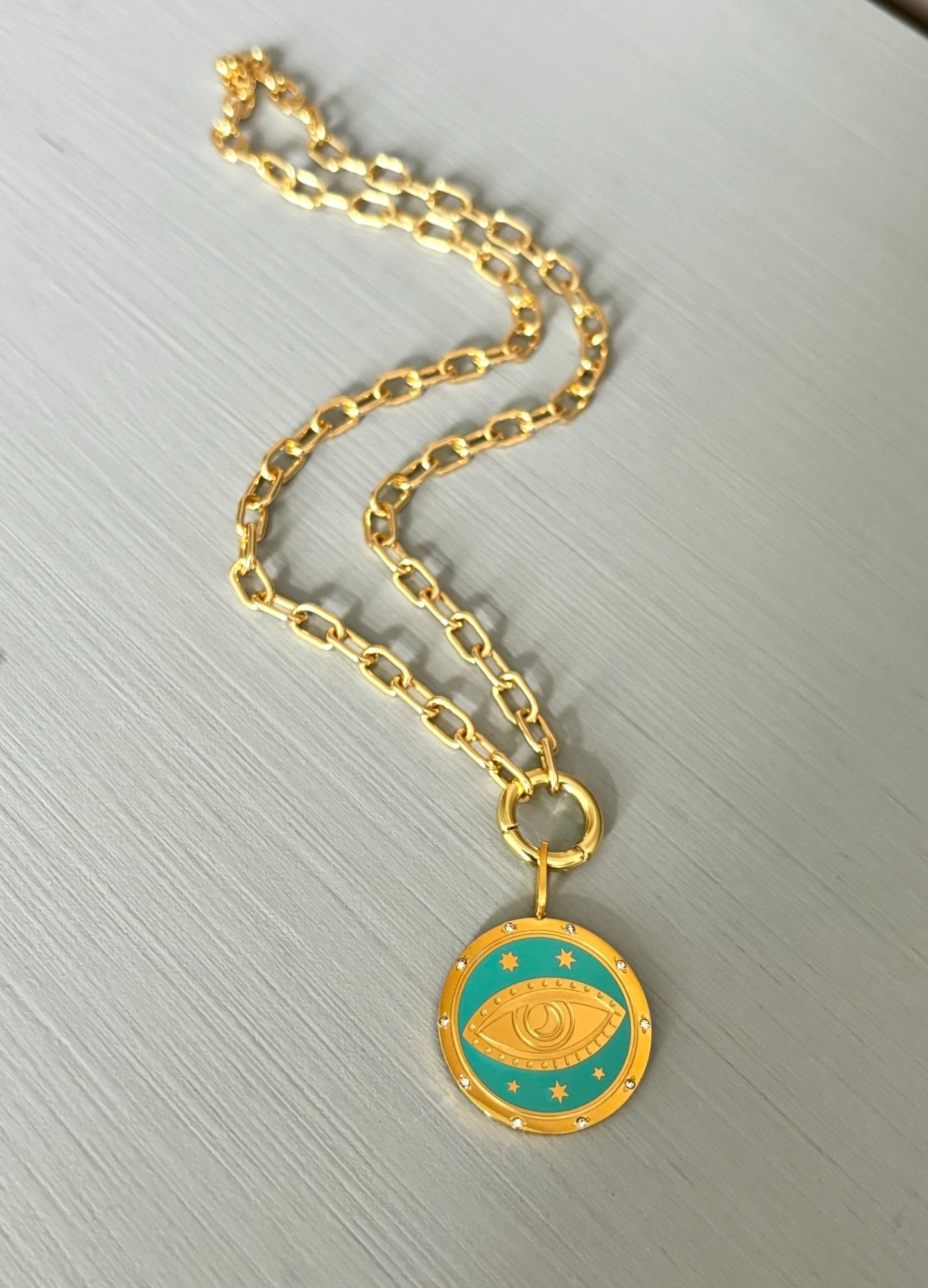 Evil Eye Medallion Necklace - Believe Jewellery