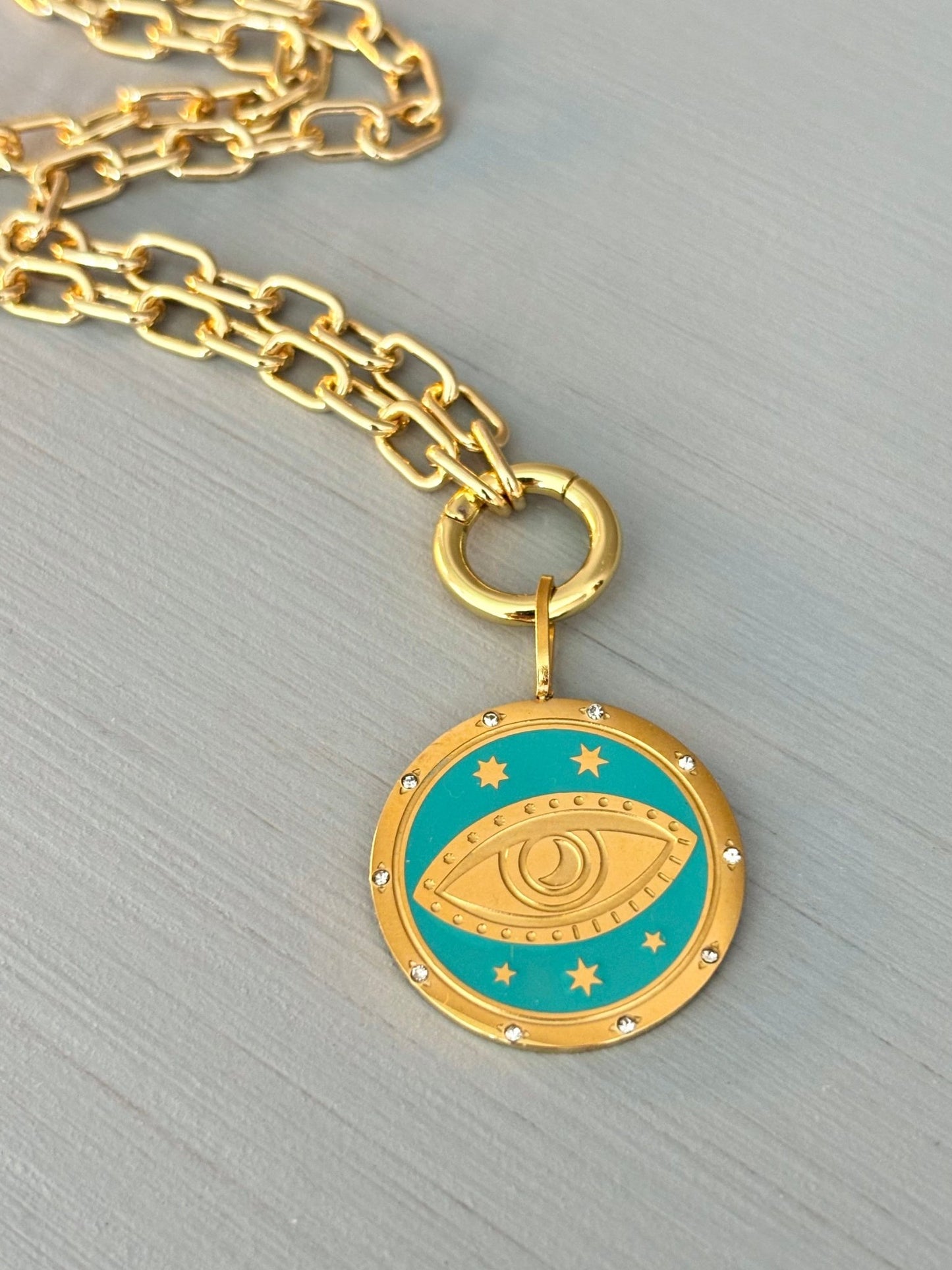 Evil Eye Medallion Necklace - Believe Jewellery