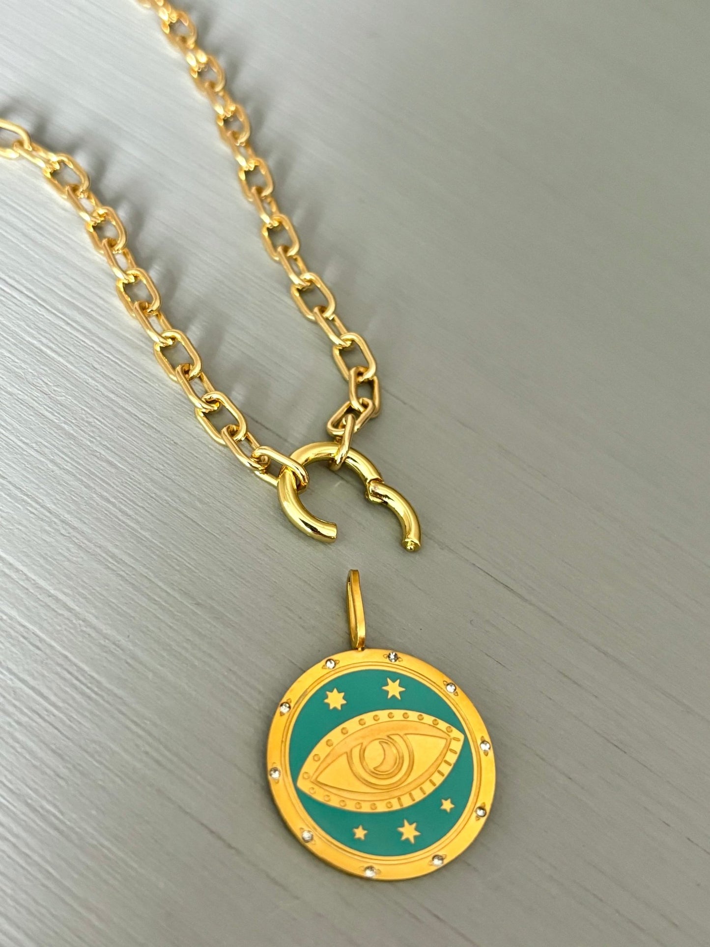 Evil Eye Medallion Necklace - Believe Jewellery