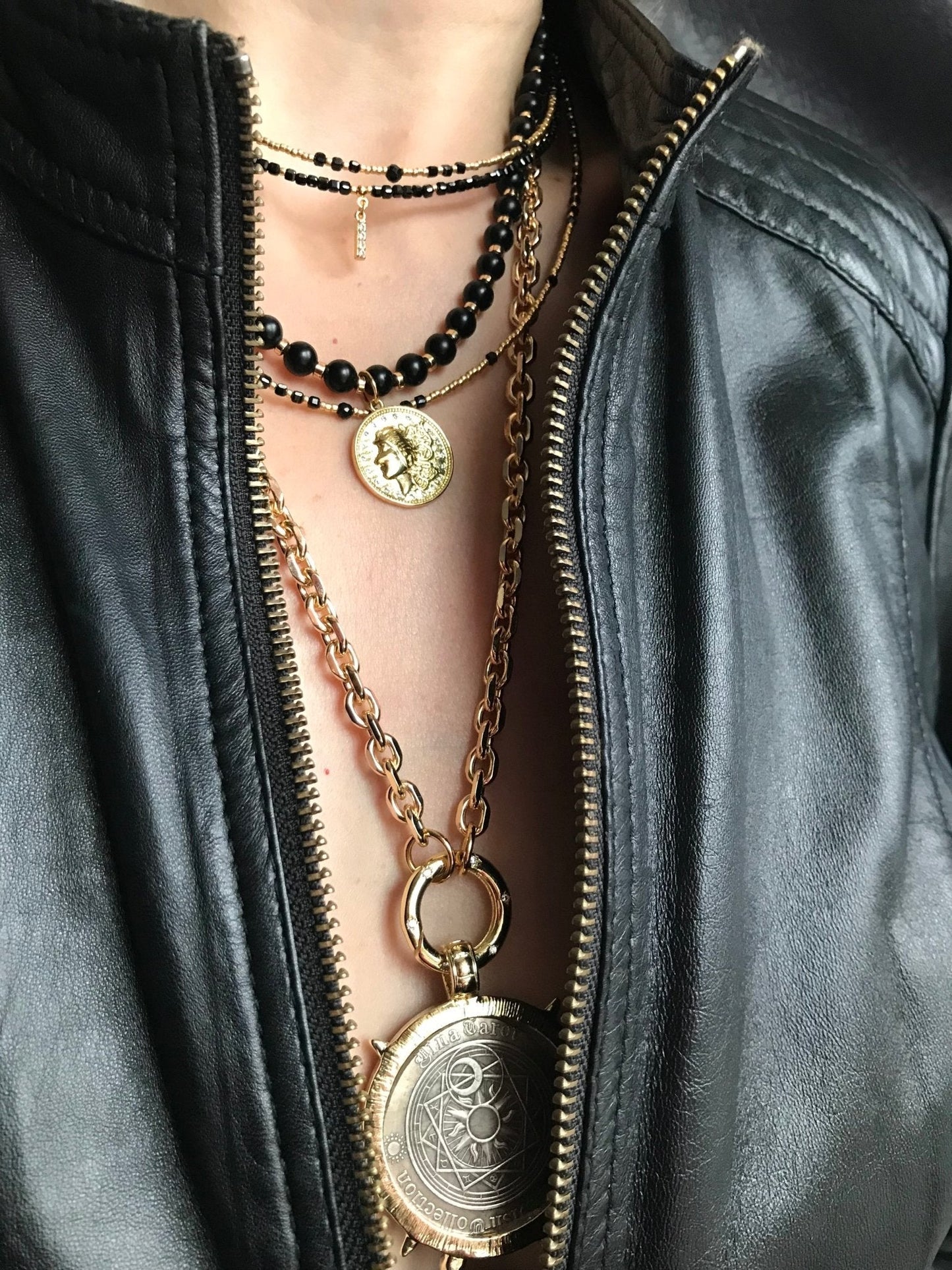 Large medallion statement necklace - Believe Jewellery