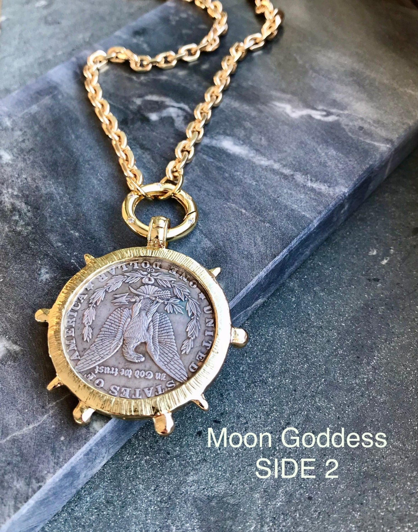 Large medallion statement necklace - Believe Jewellery