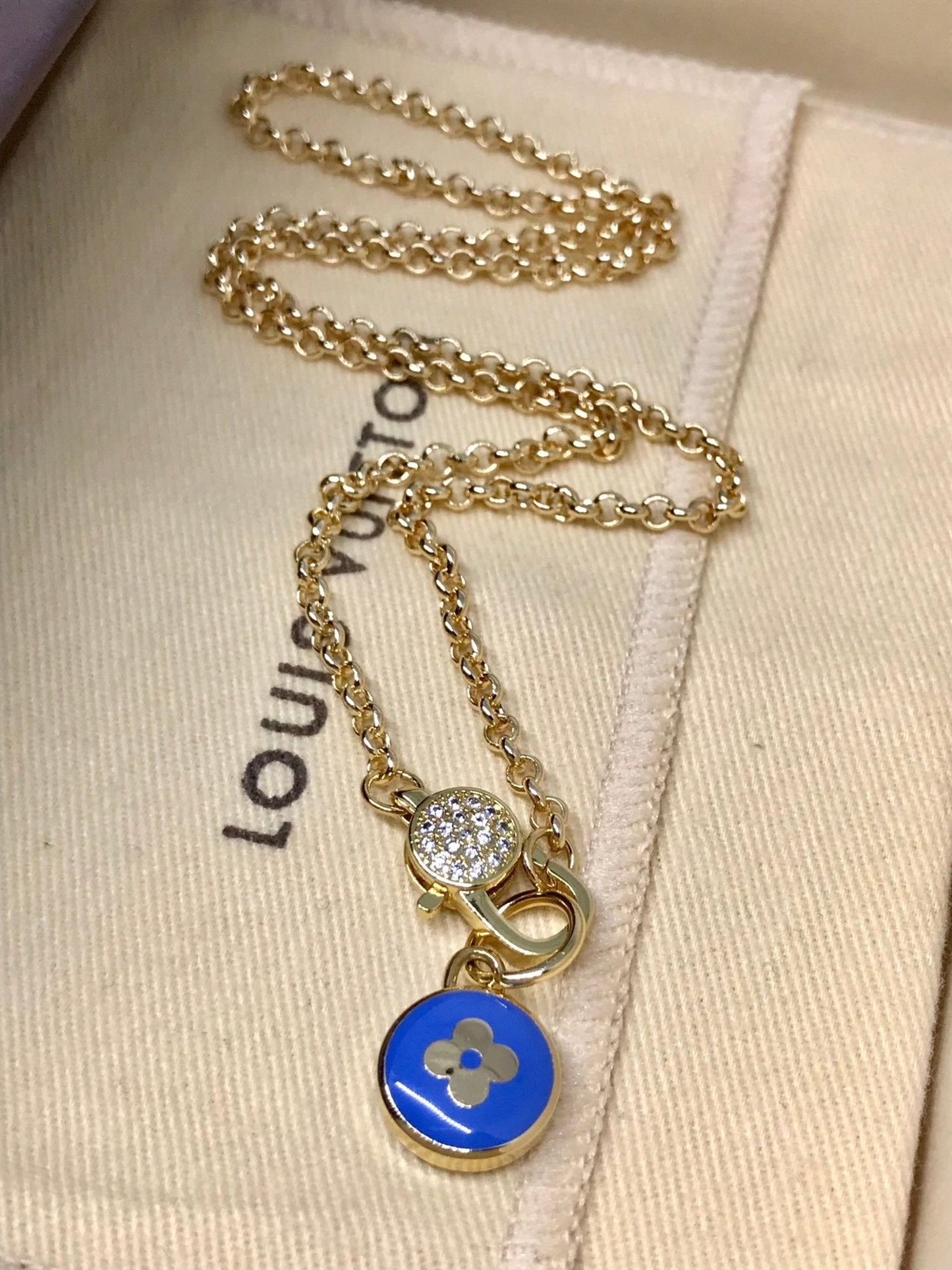 Louis Vuitton charm necklace repurposed - Believe Jewellery