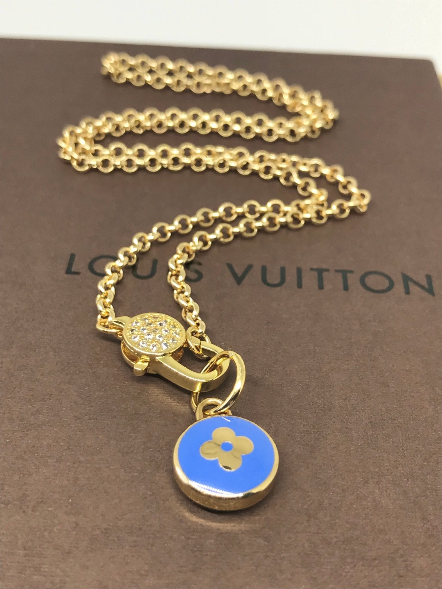 Louis Vuitton charm necklace repurposed - Believe Jewellery