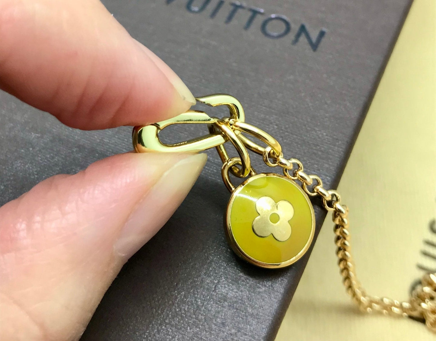 Louis Vuitton charm necklace repurposed - Believe Jewellery