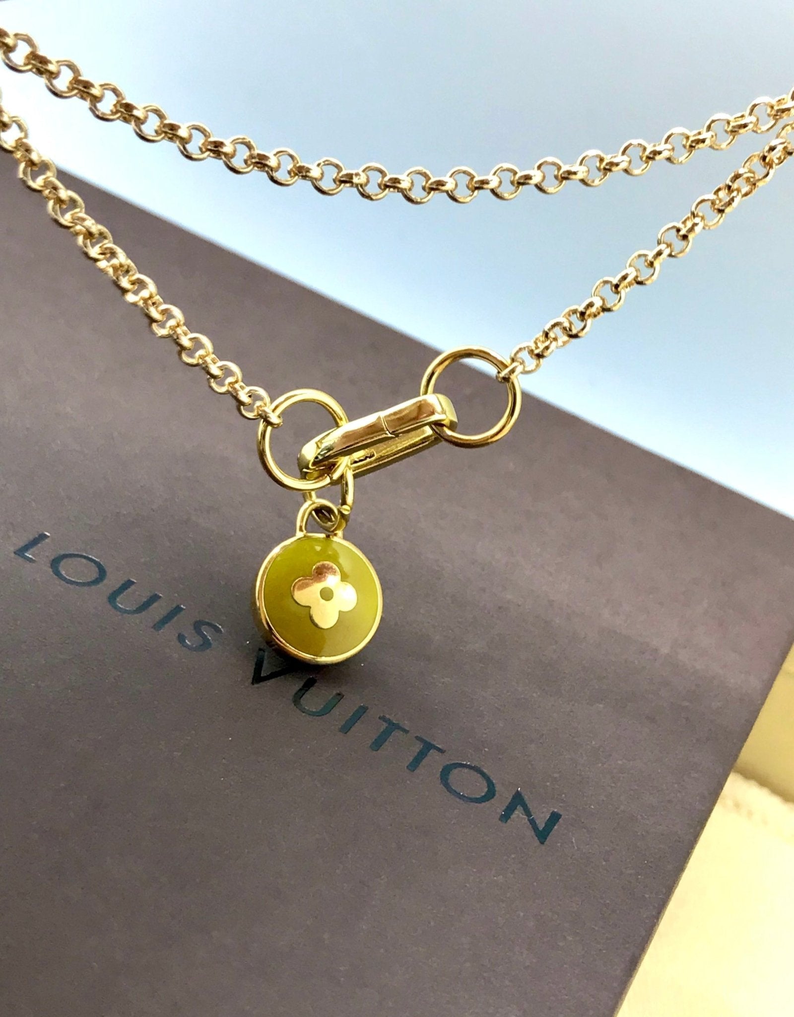 Louis Vuitton charm necklace repurposed - Believe Jewellery