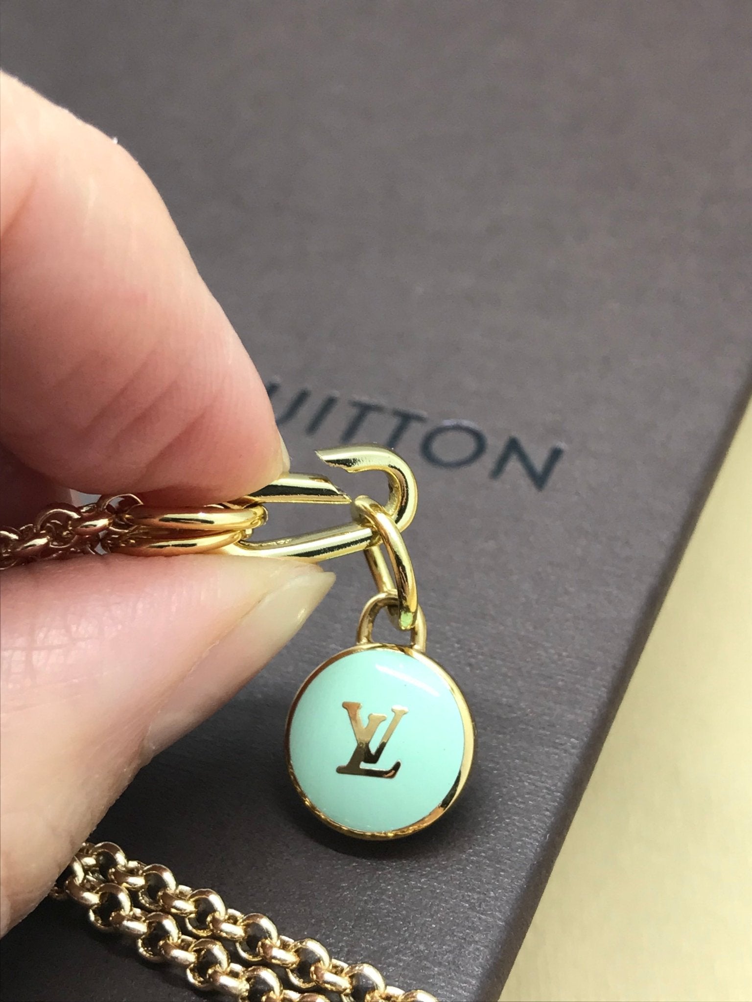 Louis Vuitton logo charm repurposed - Believe Jewellery