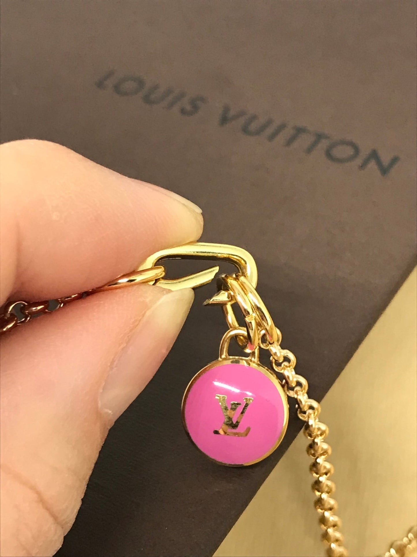 Louis Vuitton logo charm repurposed - Believe Jewellery