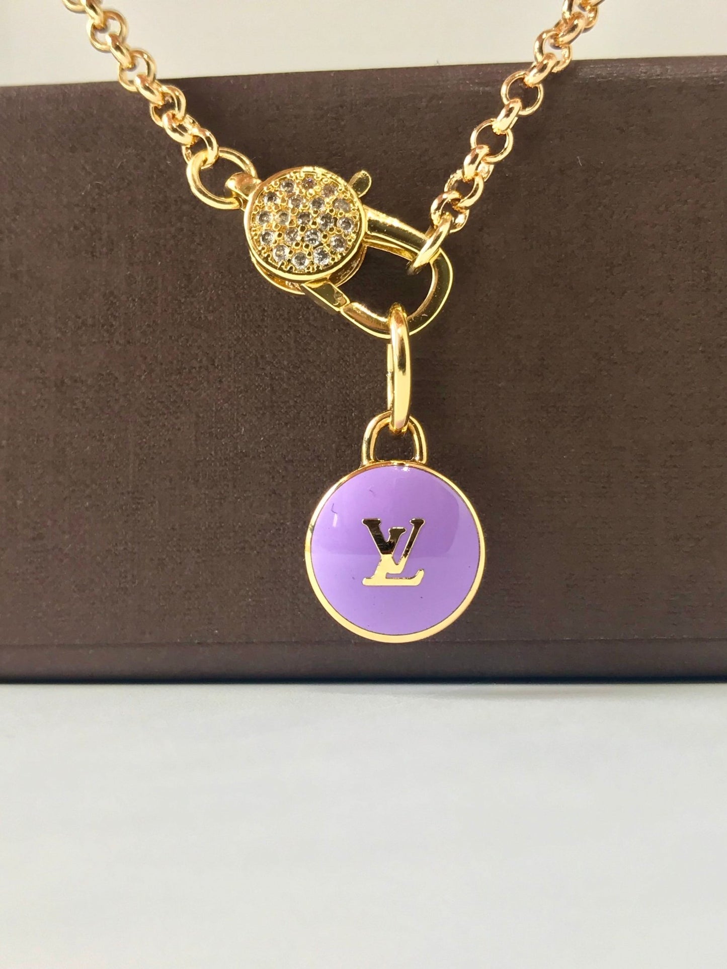 Louis Vuitton logo charm repurposed - Believe Jewellery