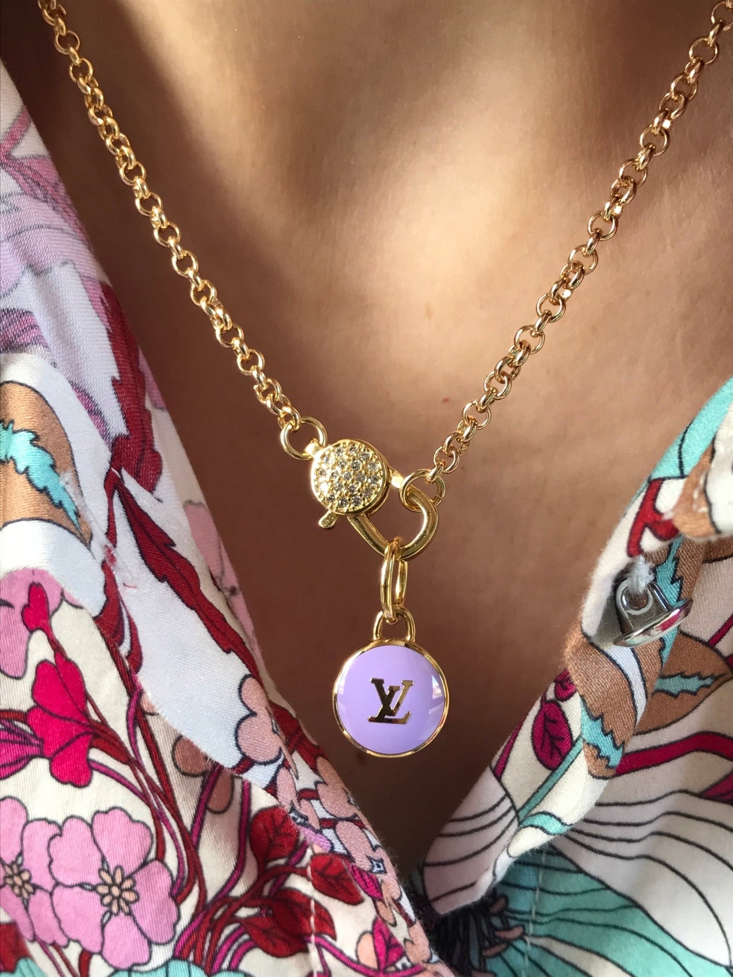 Louis Vuitton logo charm repurposed - Believe Jewellery