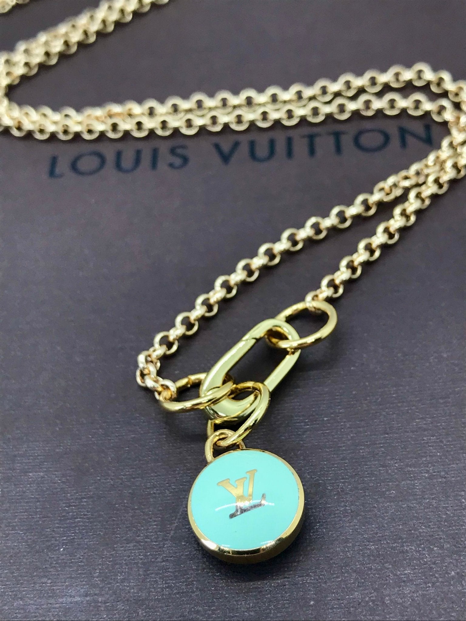 Louis Vuitton logo charm repurposed - Believe Jewellery