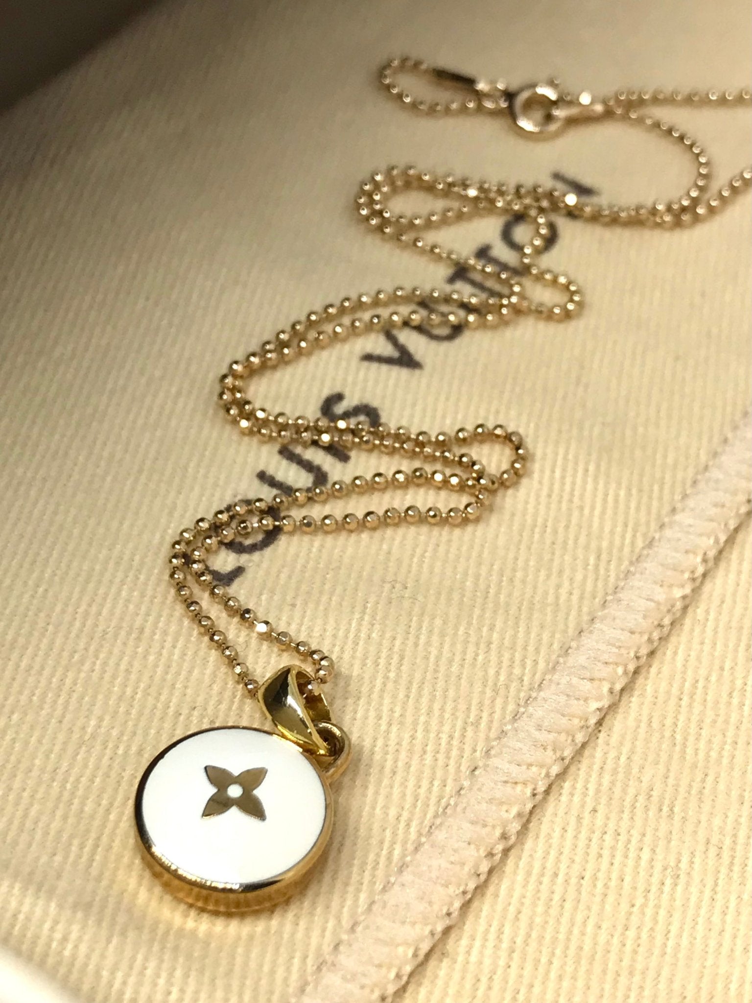 Louis Vuitton pastilles charm necklace repurposed - Believe Jewellery