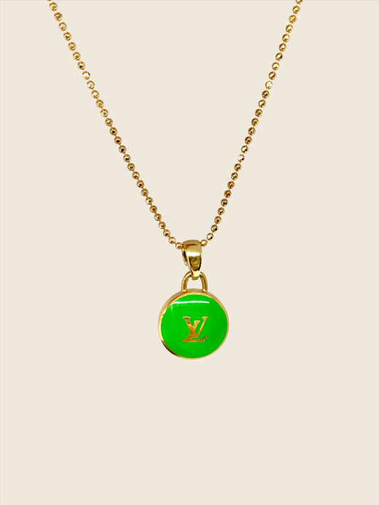 Louis Vuitton pastilles charm necklace repurposed - Believe Jewellery