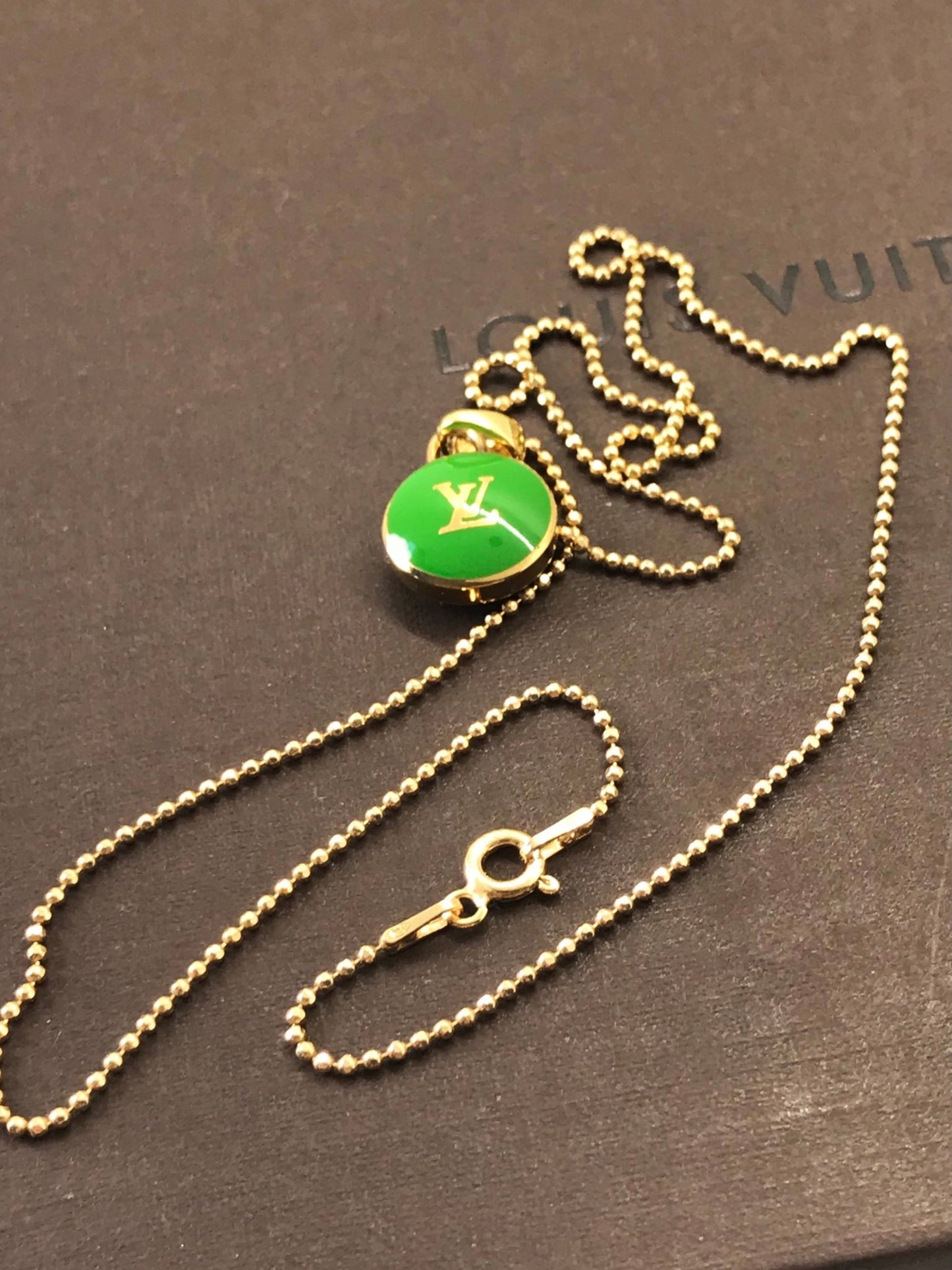 Louis Vuitton pastilles charm necklace repurposed - Believe Jewellery