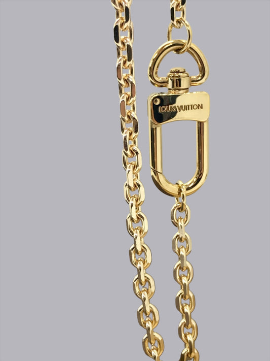 Louis Vuitton repurposed carabiner necklace - Believe Jewellery