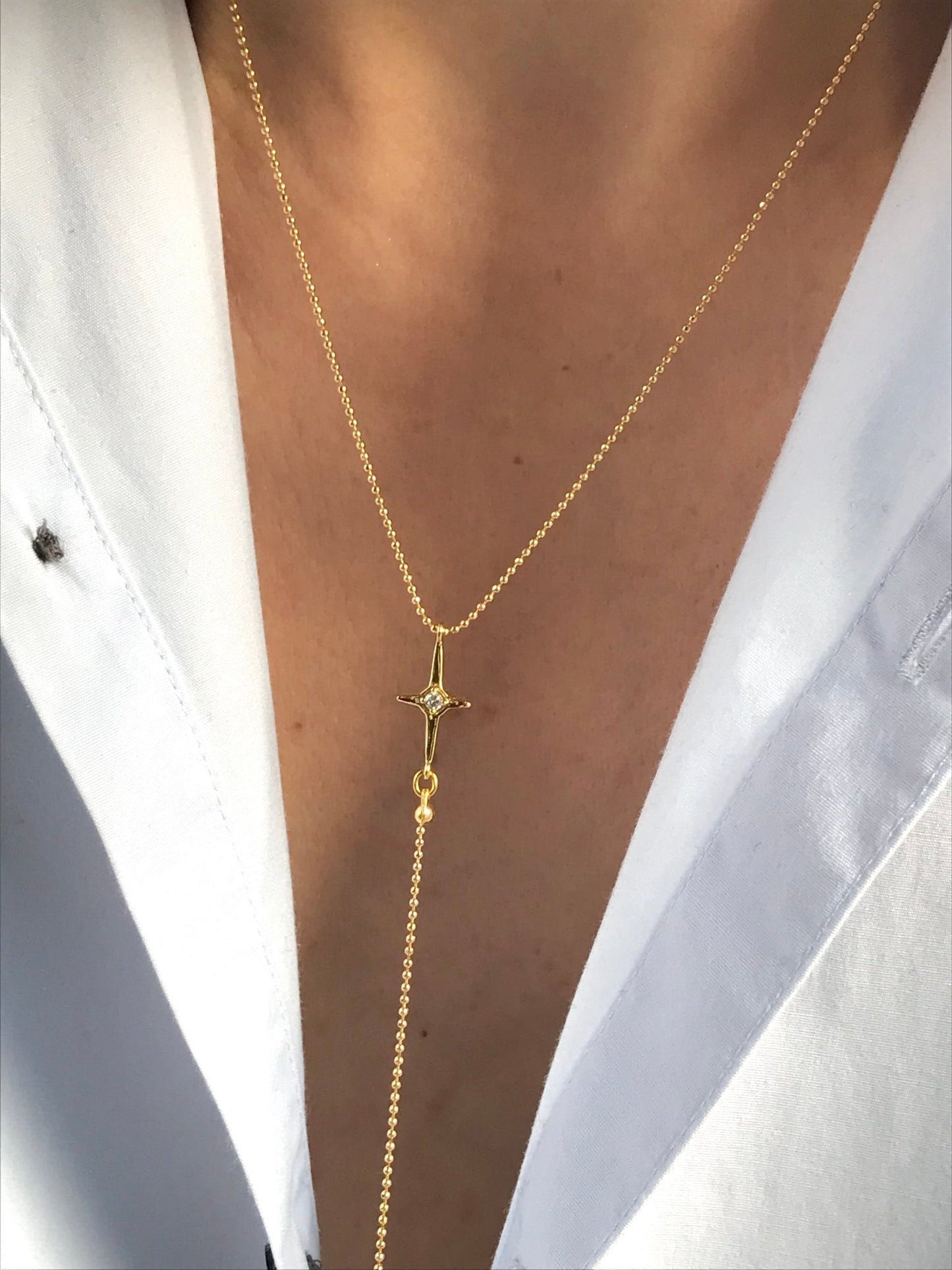 North Star lariat necklace - Believe Jewellery