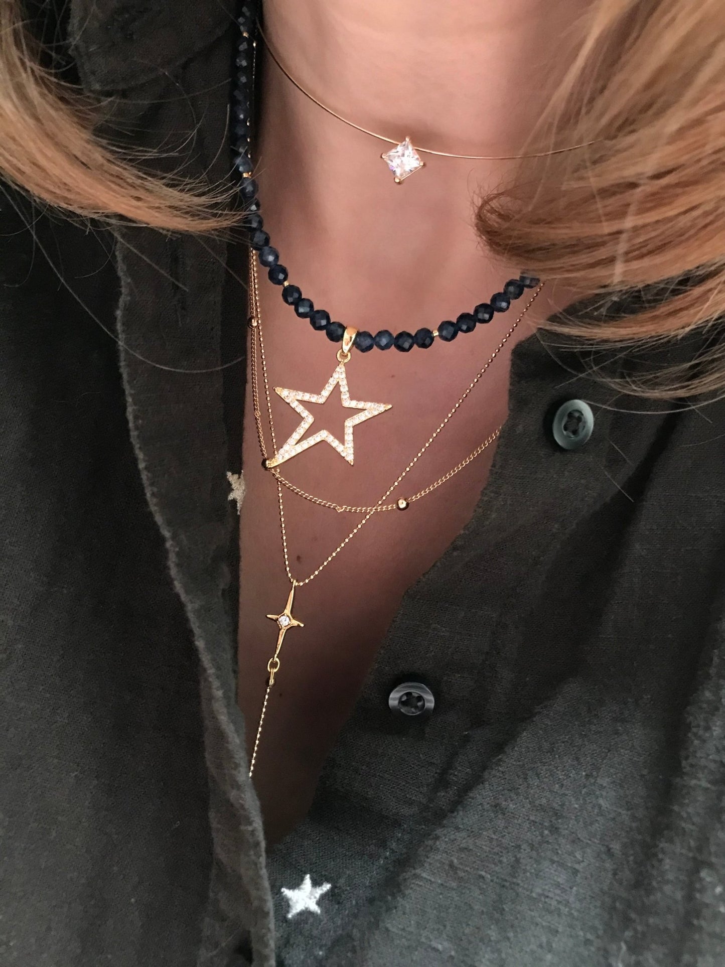 North Star lariat necklace - Believe Jewellery