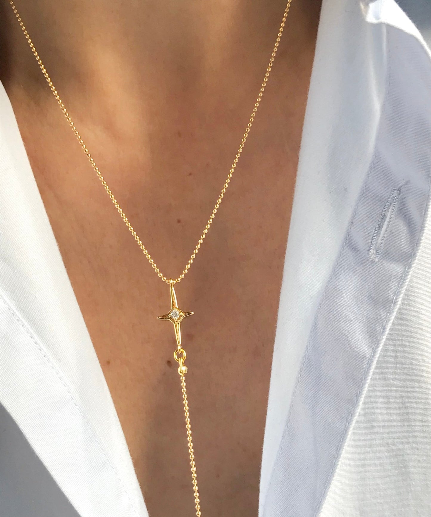 North Star lariat necklace - Believe Jewellery