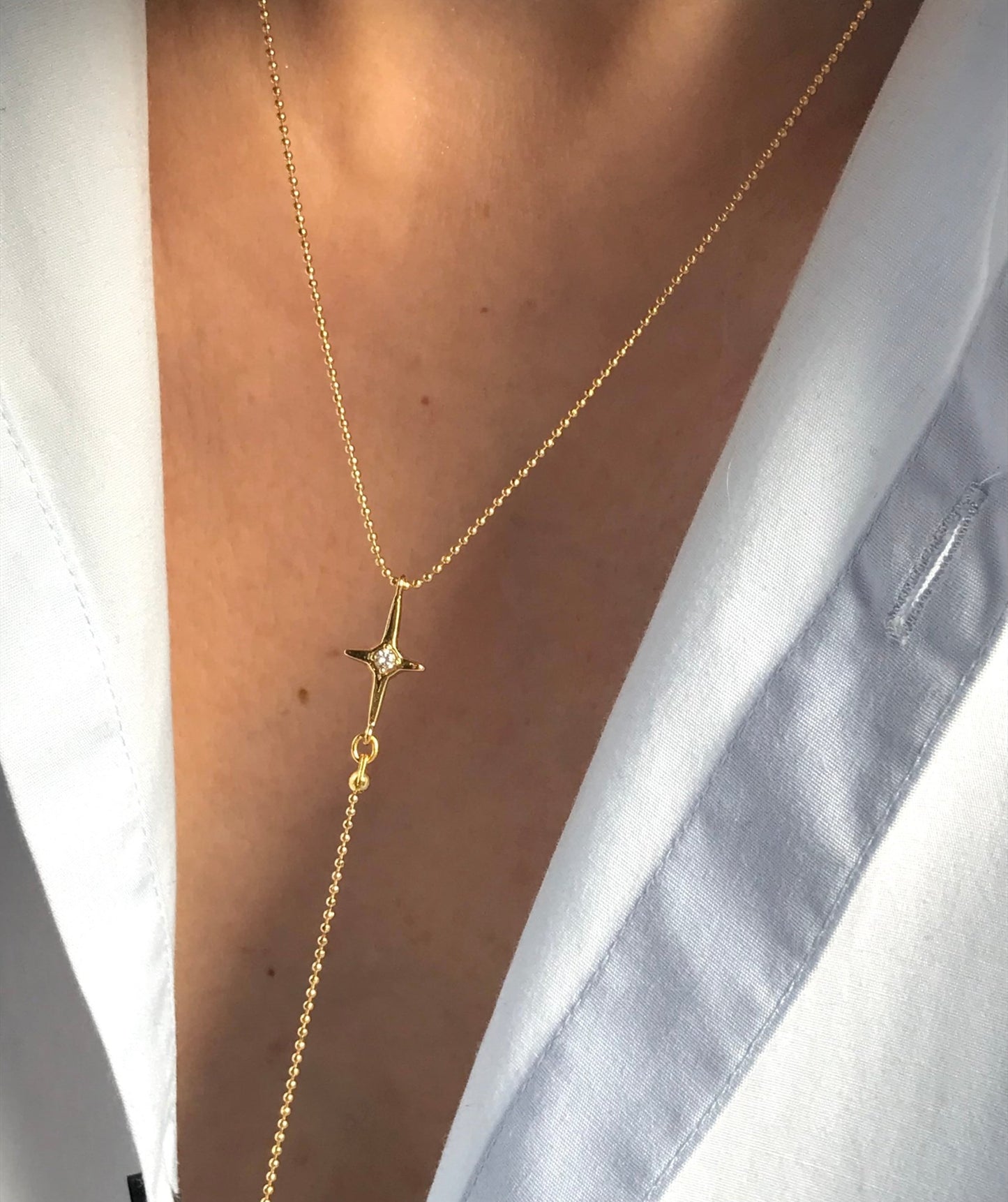 North Star lariat necklace - Believe Jewellery