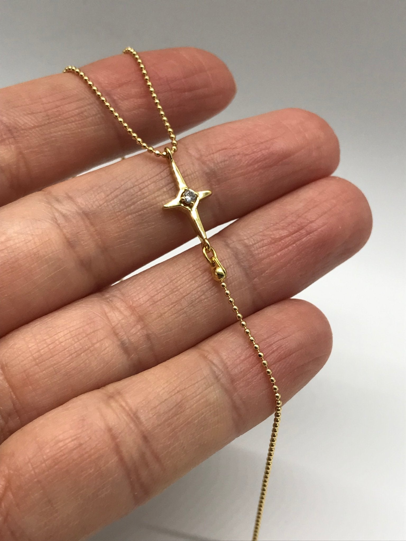 North Star lariat necklace - Believe Jewellery