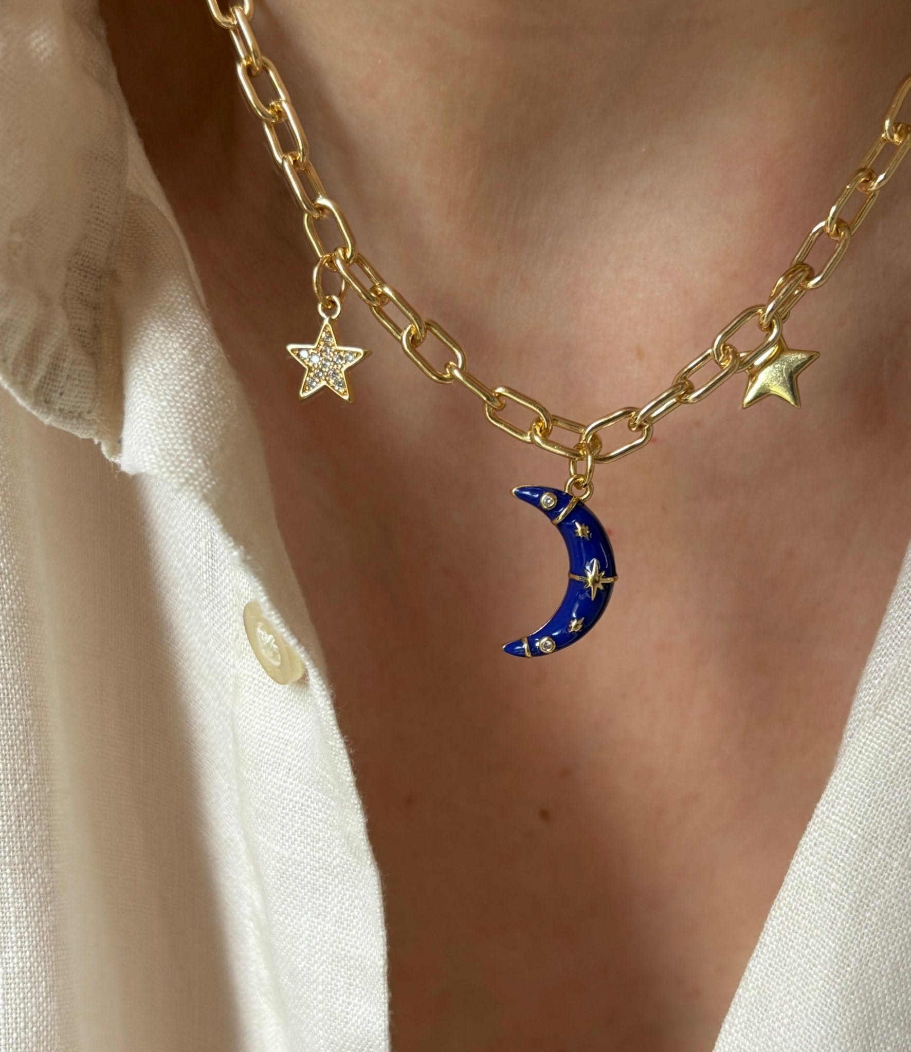 Once in a Blue Moon Necklace - Believe Jewellery