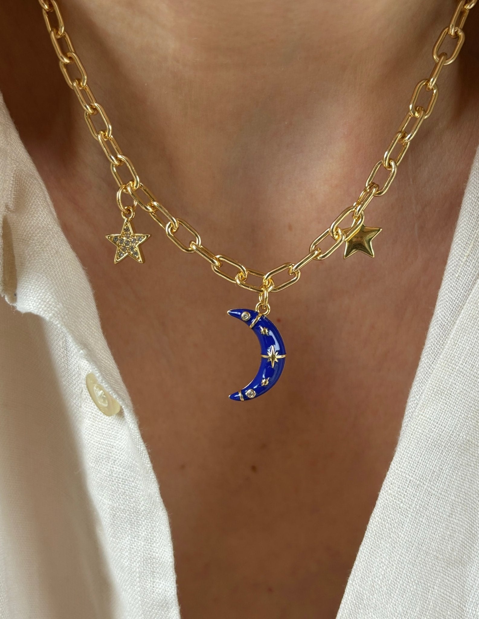 Once in a Blue Moon Necklace - Believe Jewellery