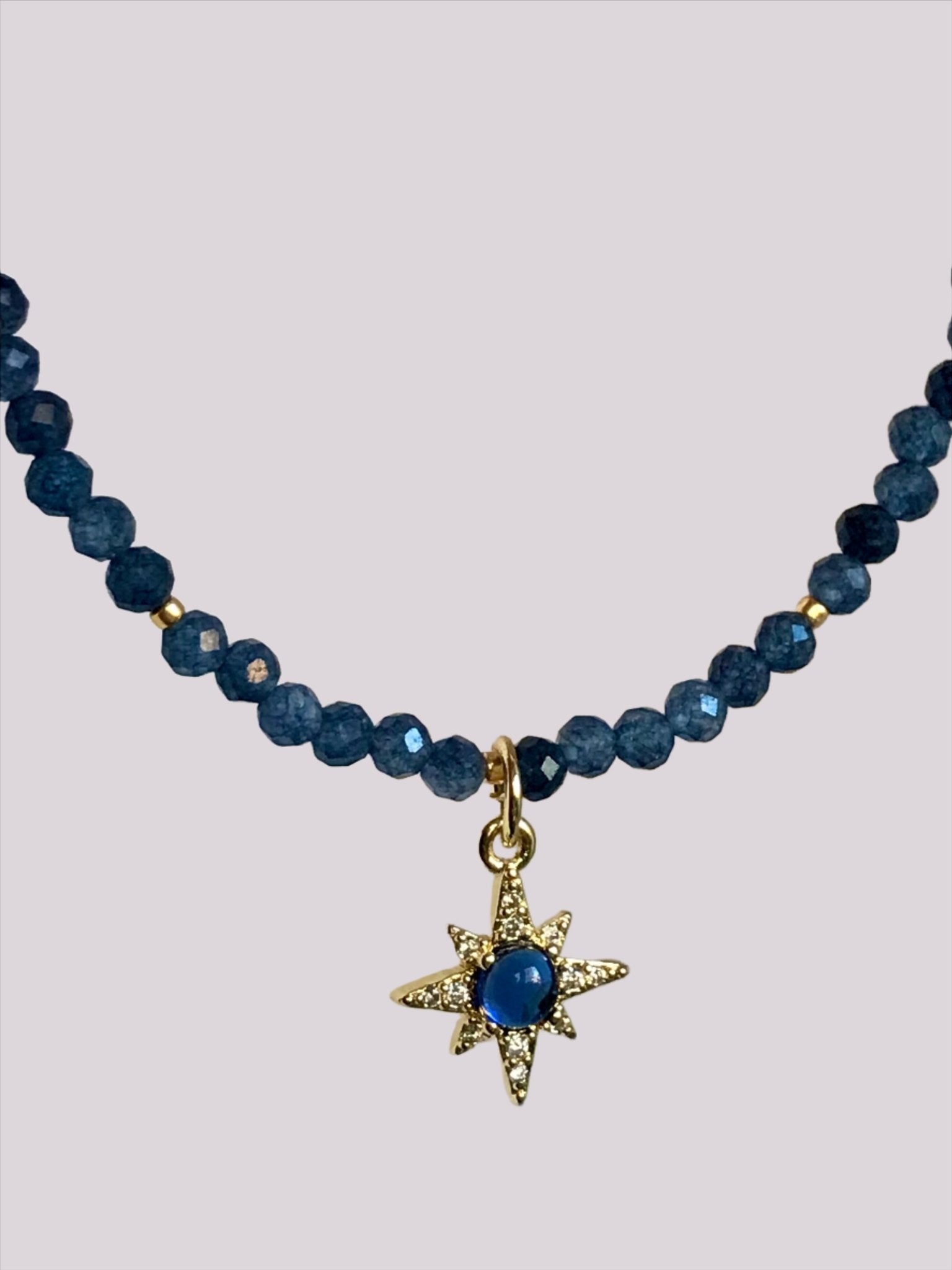 Sapphire beaded necklace - Believe Jewellery