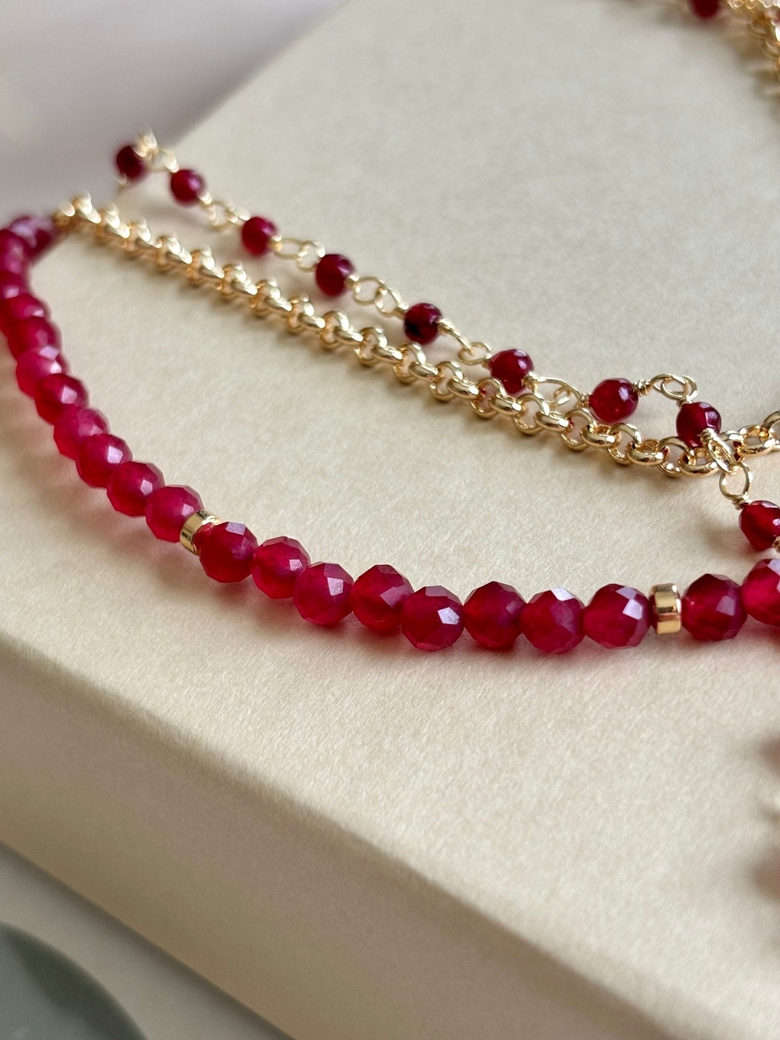 Sun Ruby Necklace - Believe Jewellery