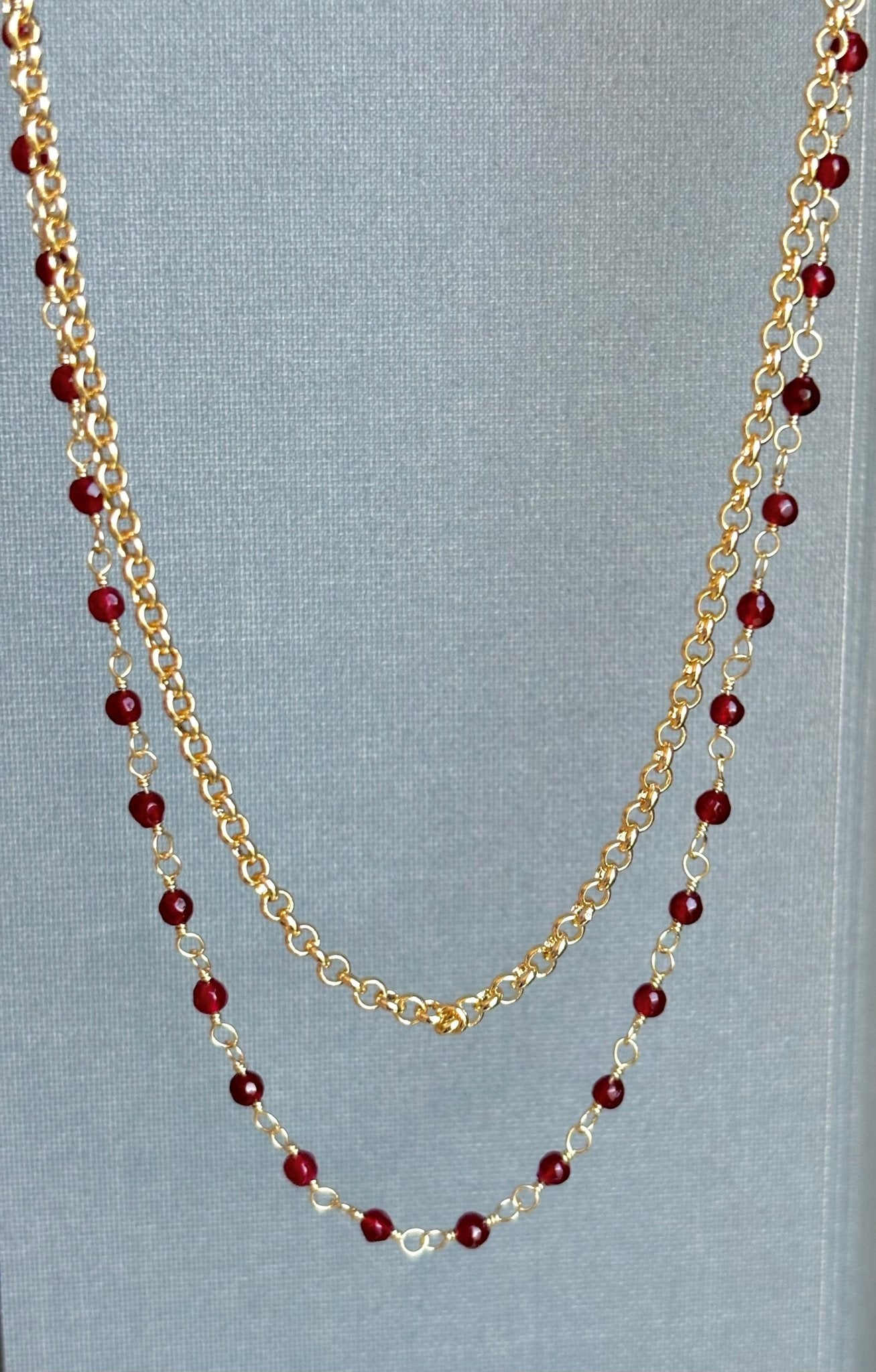 Sun Ruby Necklace - Believe Jewellery